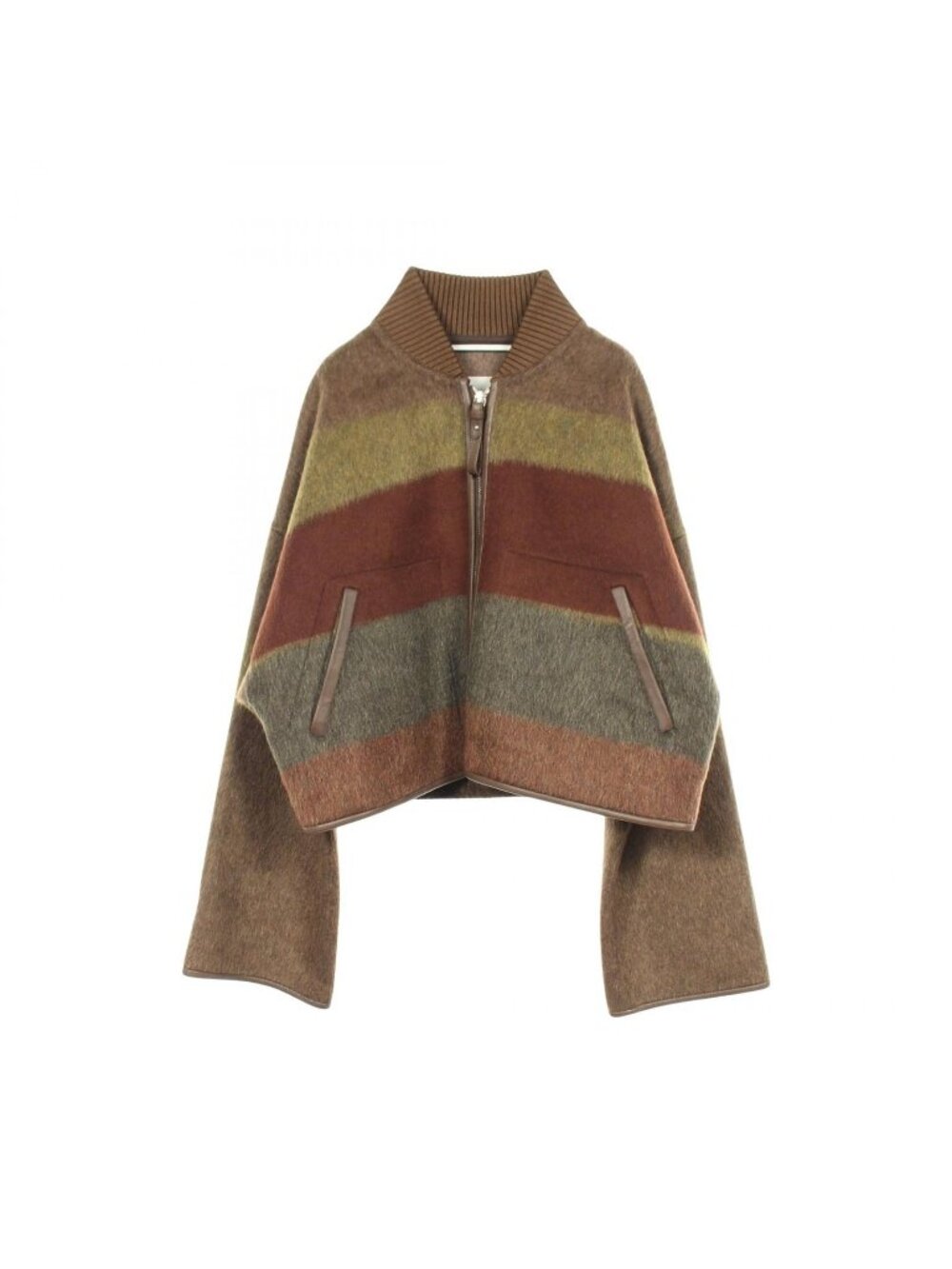Hermes Jacket Zip Up Cropped Cashmere